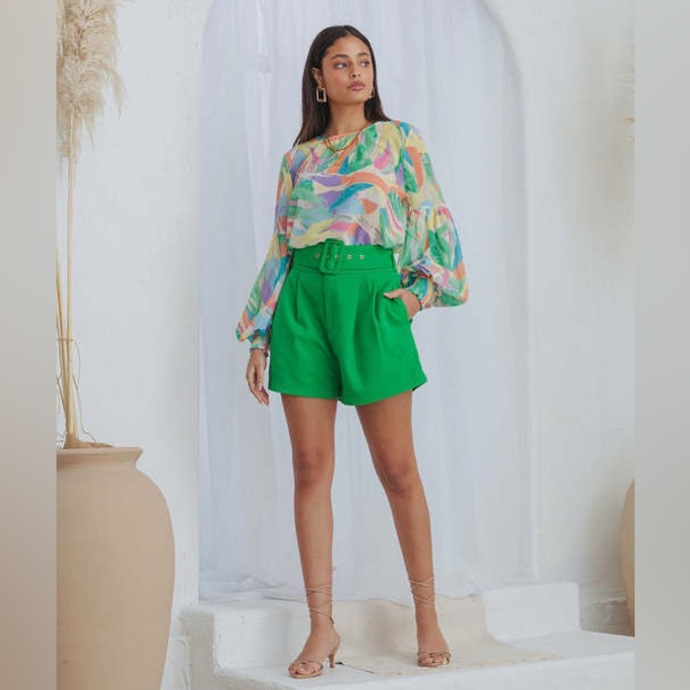 Vici Printed Blouse size S